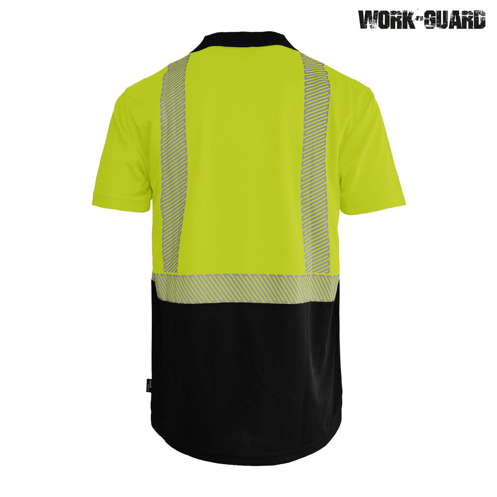 R485X Work-Guard Recycled Hi Vis Short Sleeve Day/Night Polo