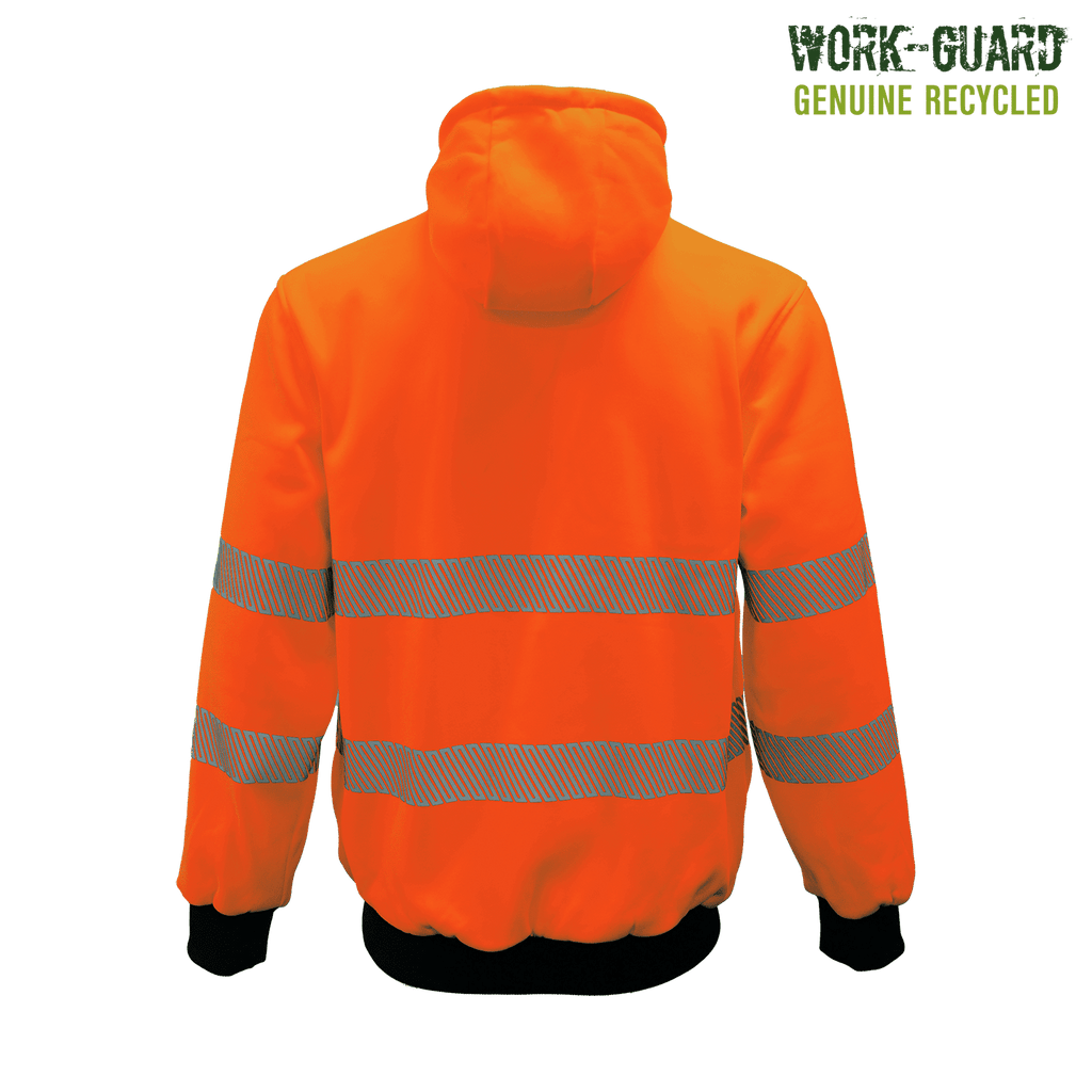R503X Work-Guard Recycled Hi Vis Day/Night Zipped Hoodie