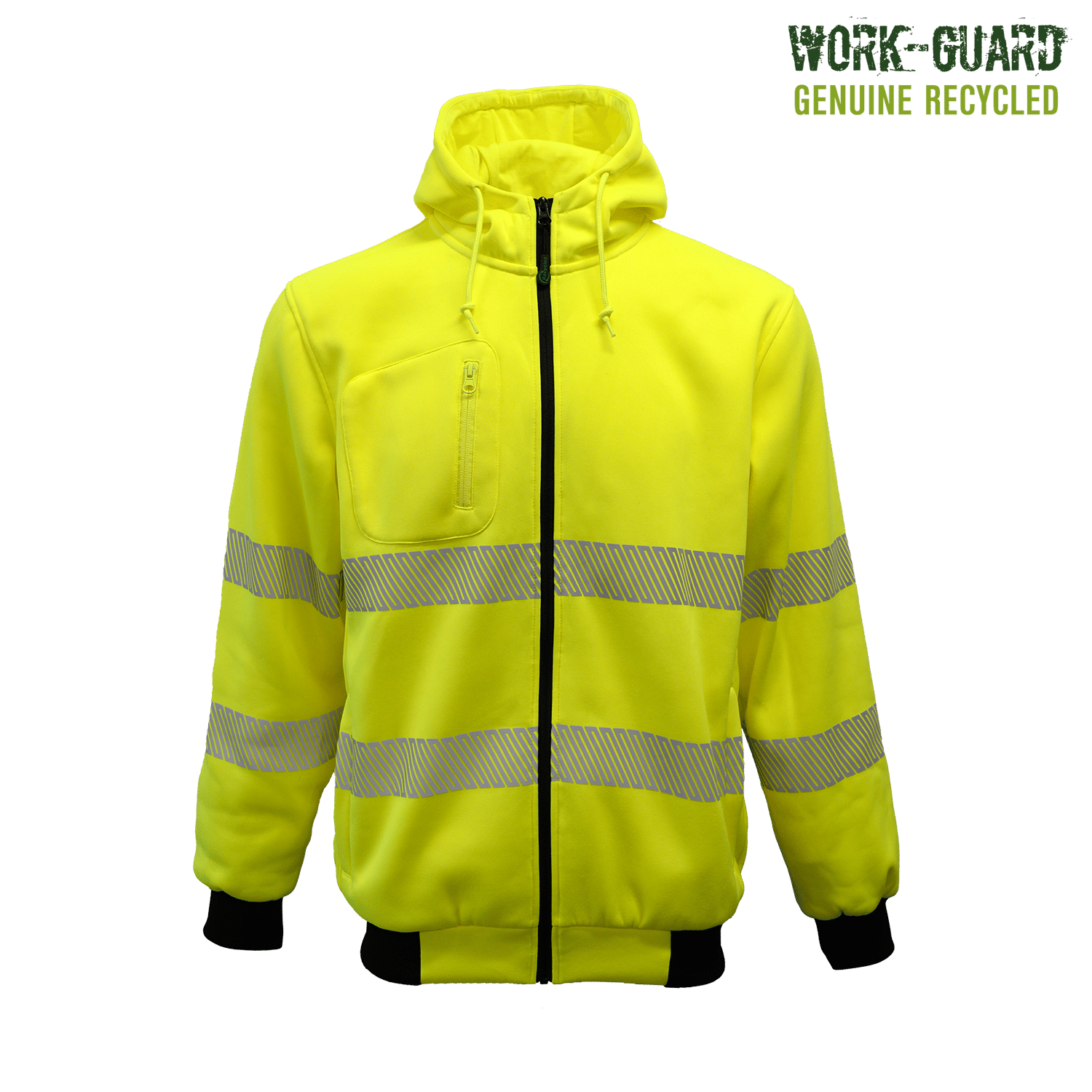 R503X Work-Guard Recycled Hi Vis Day/Night Zipped Hoodie