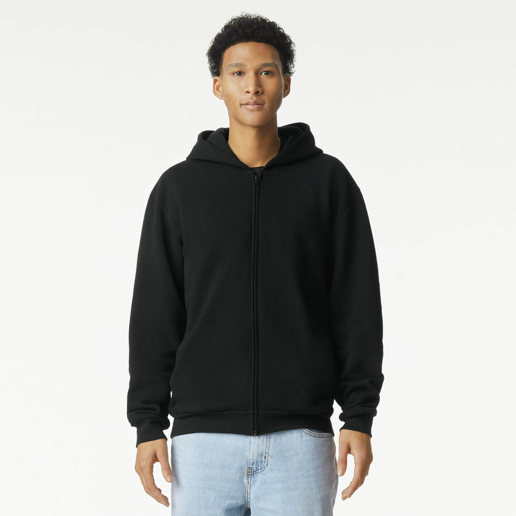 RF497 American Apparel Reflex Fleece Unisex Full Zip Hooded Sweat
