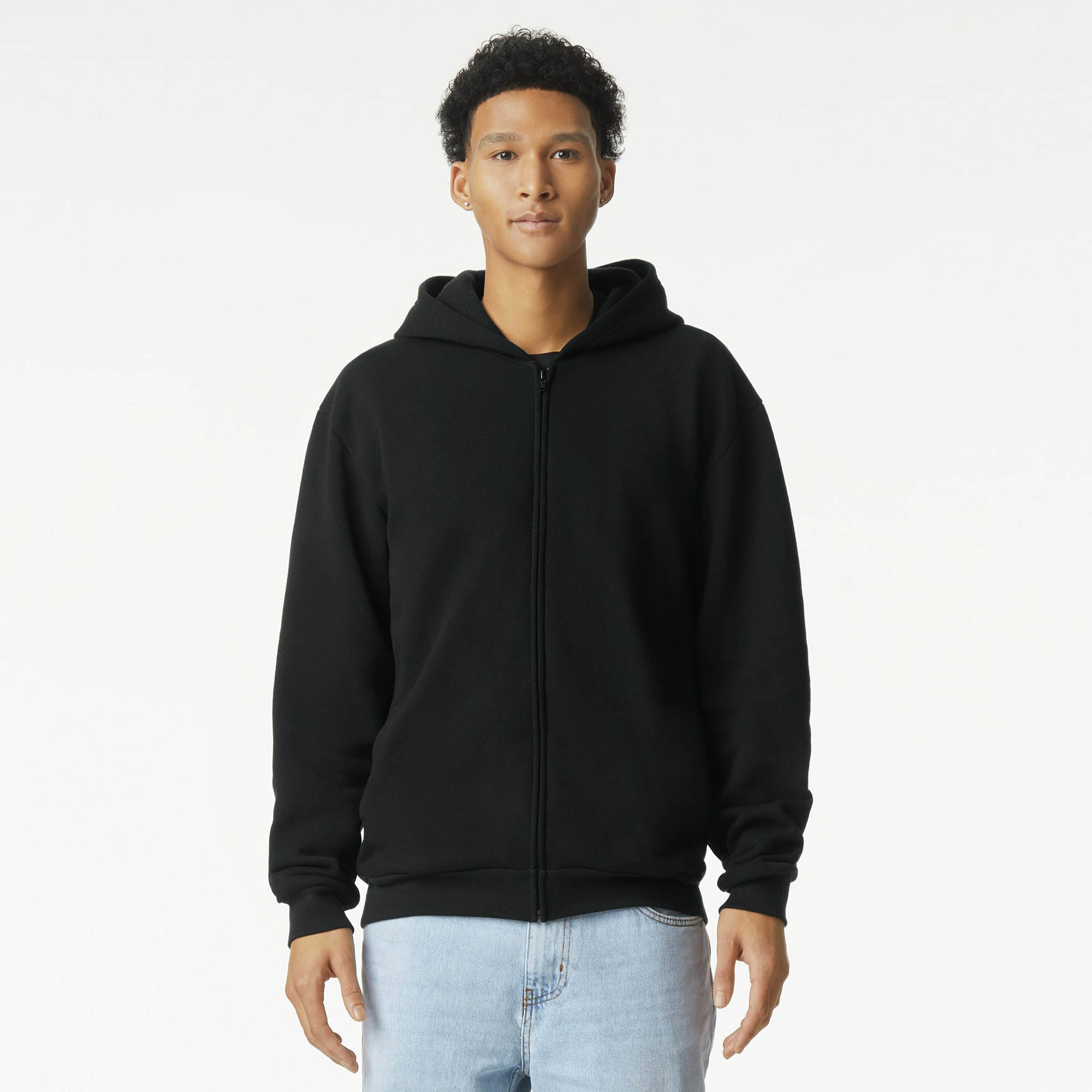 RF497 American Apparel Reflex Fleece Unisex Full Zip Hooded Sweat